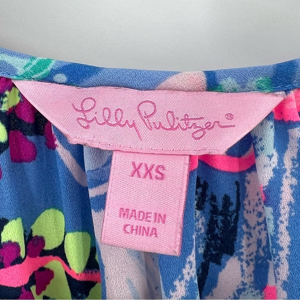 Lilly Pulitzer Tensley Top in Fantasy Garden XXS - Picture 6 of 7